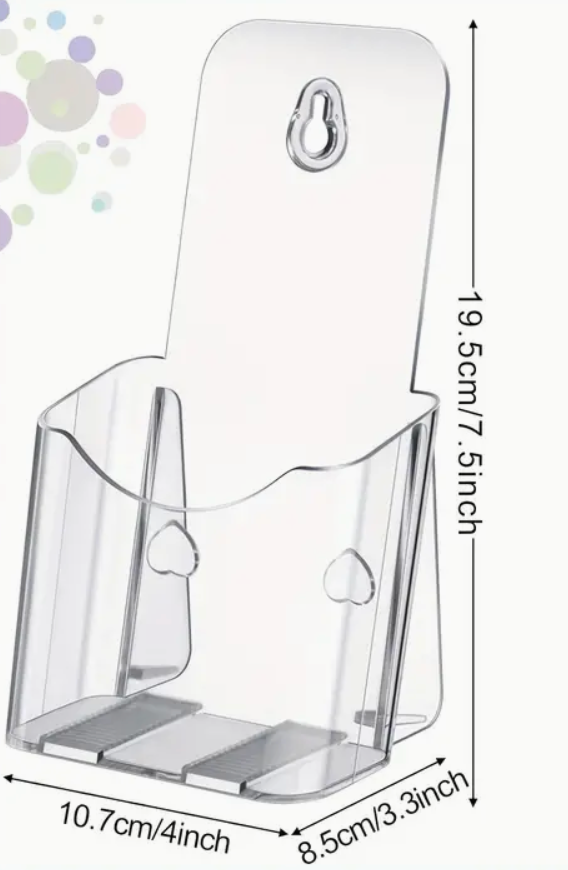 Acrylic Brochure Holder Brochure Display Stand Clear Plastic