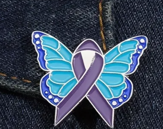 Suicide Awareness Ribbon Pin