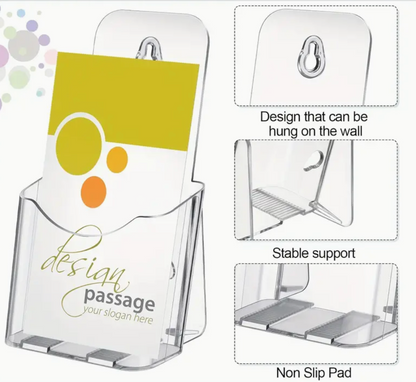 Acrylic Brochure Holder Brochure Display Stand Clear Plastic