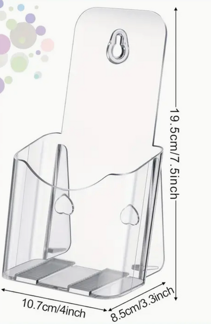 Acrylic Brochure Holder Brochure Display Stand Clear Plastic